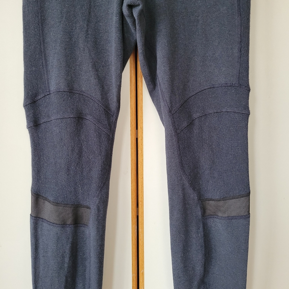 Lululemon Motivate Pants Leggings 8 Inkwell Navy Faux Jeans - Picture 6 of 12